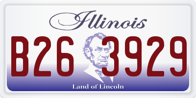 IL license plate B263929