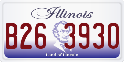 IL license plate B263930