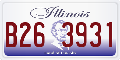 IL license plate B263931
