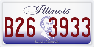 IL license plate B263933