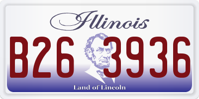 IL license plate B263936
