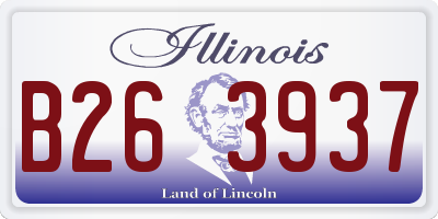 IL license plate B263937