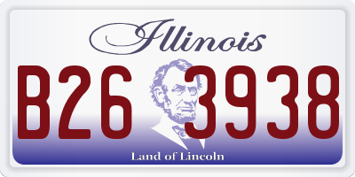 IL license plate B263938