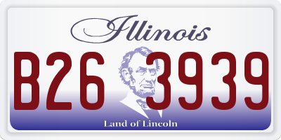 IL license plate B263939