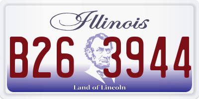 IL license plate B263944