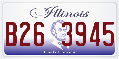 IL license plate B263945