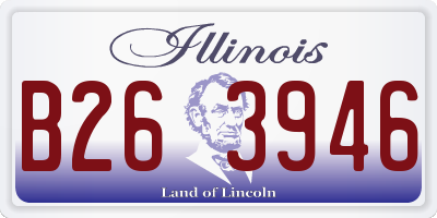 IL license plate B263946