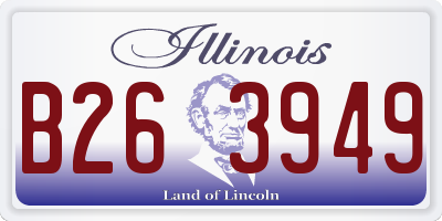 IL license plate B263949
