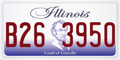 IL license plate B263950