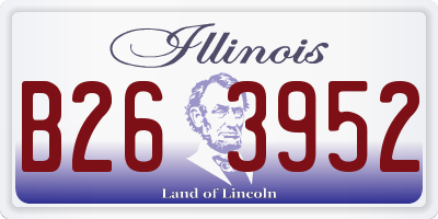 IL license plate B263952