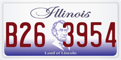IL license plate B263954