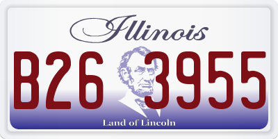 IL license plate B263955