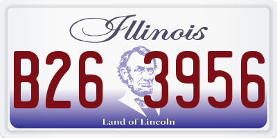 IL license plate B263956