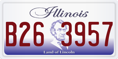 IL license plate B263957