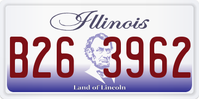 IL license plate B263962