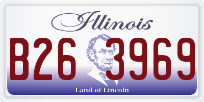 IL license plate B263969