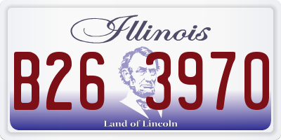 IL license plate B263970