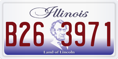 IL license plate B263971