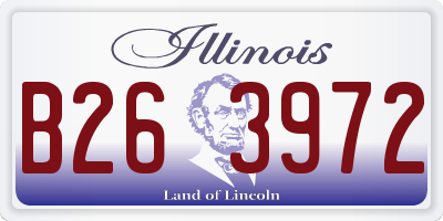 IL license plate B263972