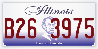 IL license plate B263975