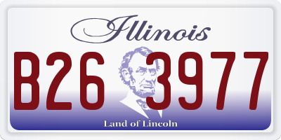 IL license plate B263977