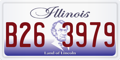 IL license plate B263979