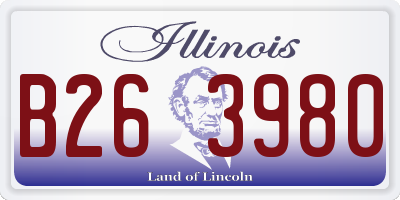 IL license plate B263980