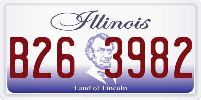 IL license plate B263982