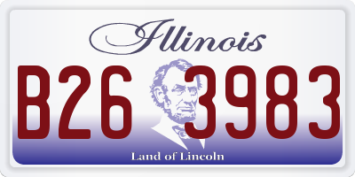 IL license plate B263983