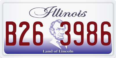 IL license plate B263986