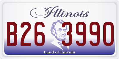 IL license plate B263990