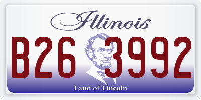 IL license plate B263992