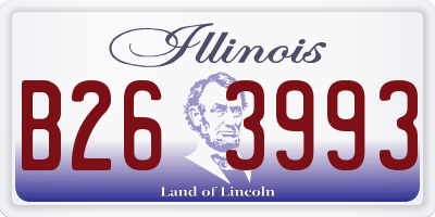 IL license plate B263993