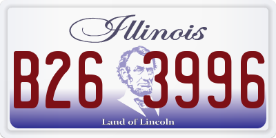 IL license plate B263996