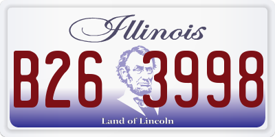 IL license plate B263998