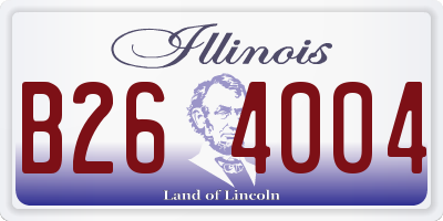 IL license plate B264004