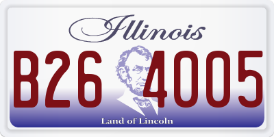 IL license plate B264005