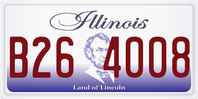 IL license plate B264008