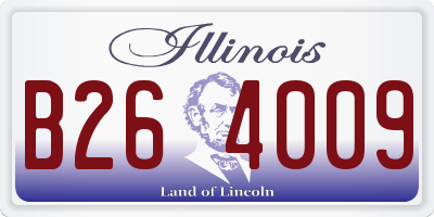 IL license plate B264009