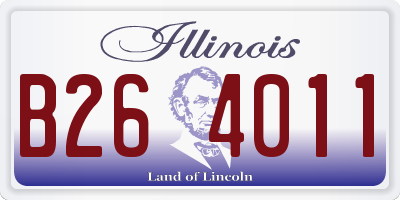 IL license plate B264011