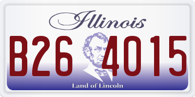 IL license plate B264015