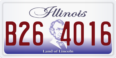 IL license plate B264016