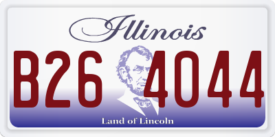 IL license plate B264044