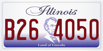 IL license plate B264050