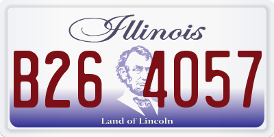 IL license plate B264057