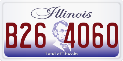 IL license plate B264060