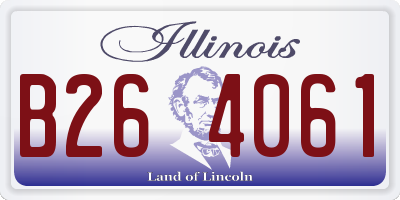 IL license plate B264061
