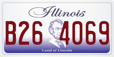 IL license plate B264069