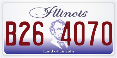 IL license plate B264070