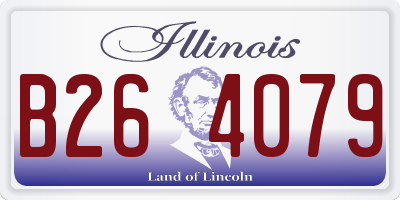 IL license plate B264079
